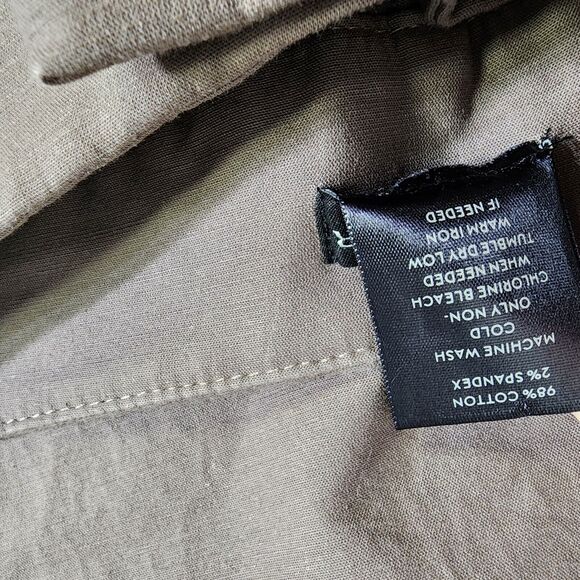 Ann Taylor Womens Cropped Pants Size 4 Brown Signature Cuffed Mid Rise Pockets - Picture 9 of 9